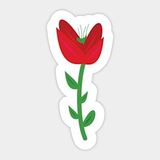 red rose Sticker